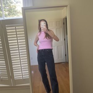 Talbots Long Ribbed Mock Neck Tank